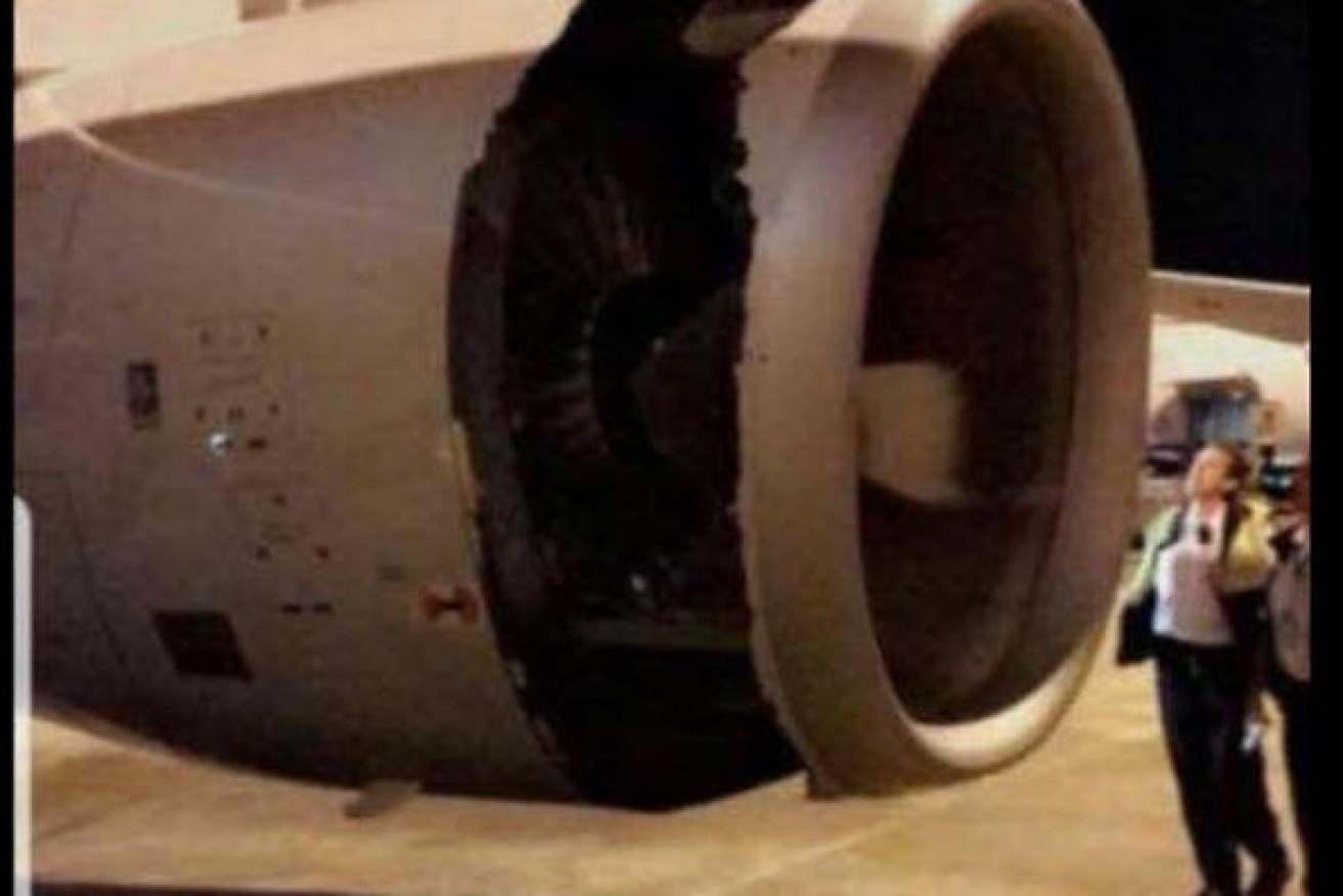 A huge section of the China Eastern plane's engine came away shortly after takeoff.