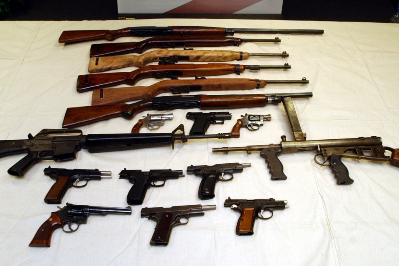 The Government believes there are still 260,000 illicit guns in Australia.

