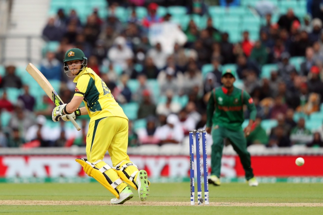 Australia was only minutes away from victory against Bangladesh when the rain set in.

