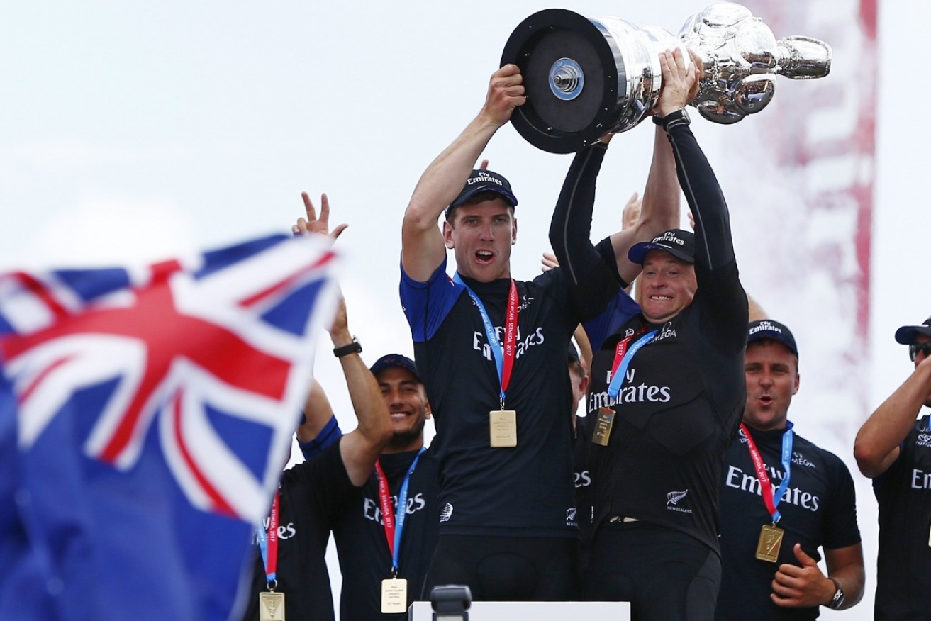 Team New Zealand erased the disappointment of 2013 by beating the US to the America's Cup.
