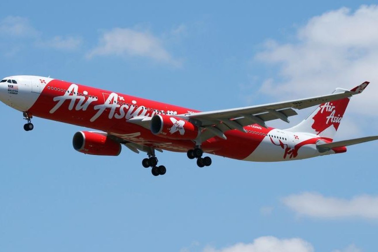 An AirAsiaX Airbus 330 like the one forced to abandon a flight to Kuala Lumpur after a turbine fan shattered. 