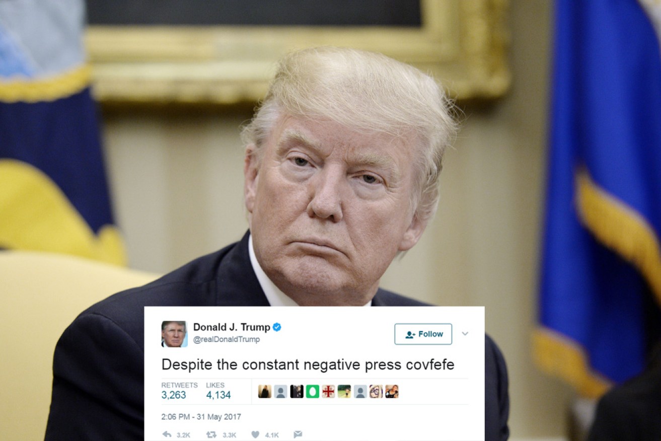 Donald Trump sparked a frenzy of speculation and ridicule with his late-night tweet.