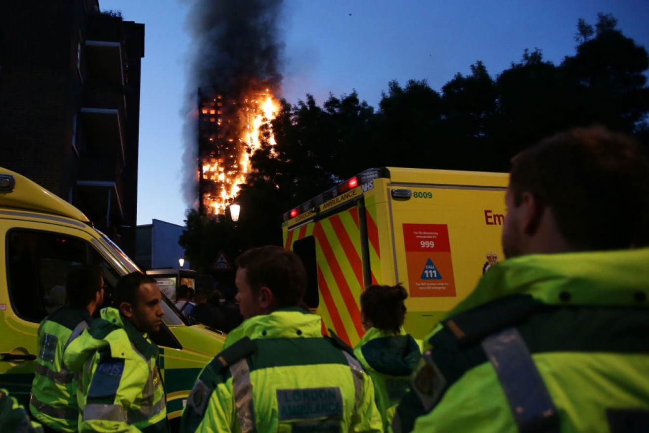 Flames engulf the Grenfell Tower death trap. Now PM Theresa May is feeling the heat.