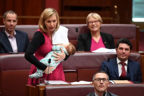 History made as Greens senator breastfeeds her infant during Senate speech