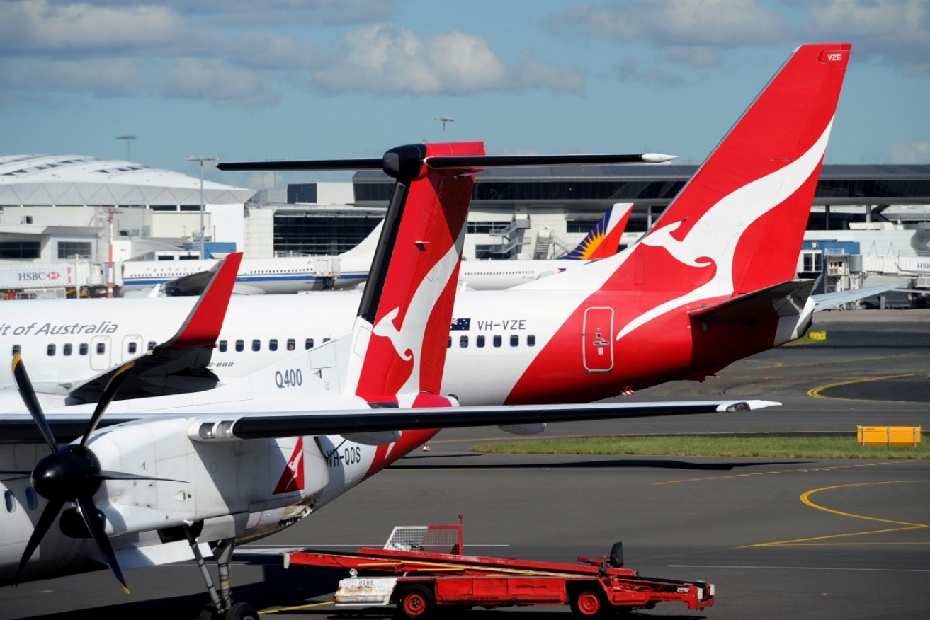 Up to 40 passengers onboard a Qantas flight were told to disembark due to the plane's weight.