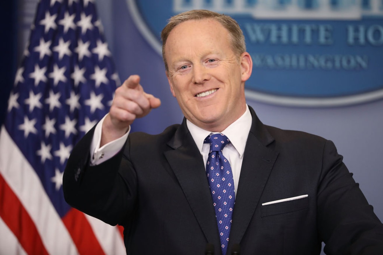 White House Press Secretary Sean Spicer has been the news, rather than relaying it.