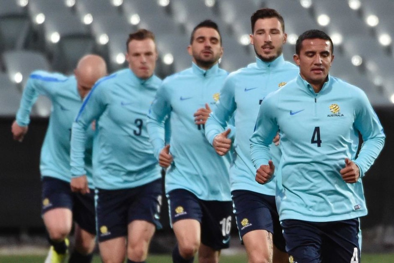 Tim Cahill is focusing on the here and now in a bid to make the Socceroos squad for a fourth World Cup appearance.
