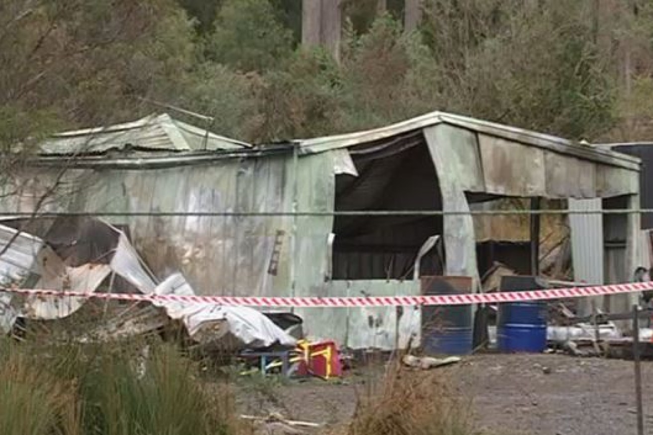Two sisters, 10 and 13, were found dead in the ashes after tore through the shed where they were sleeping.