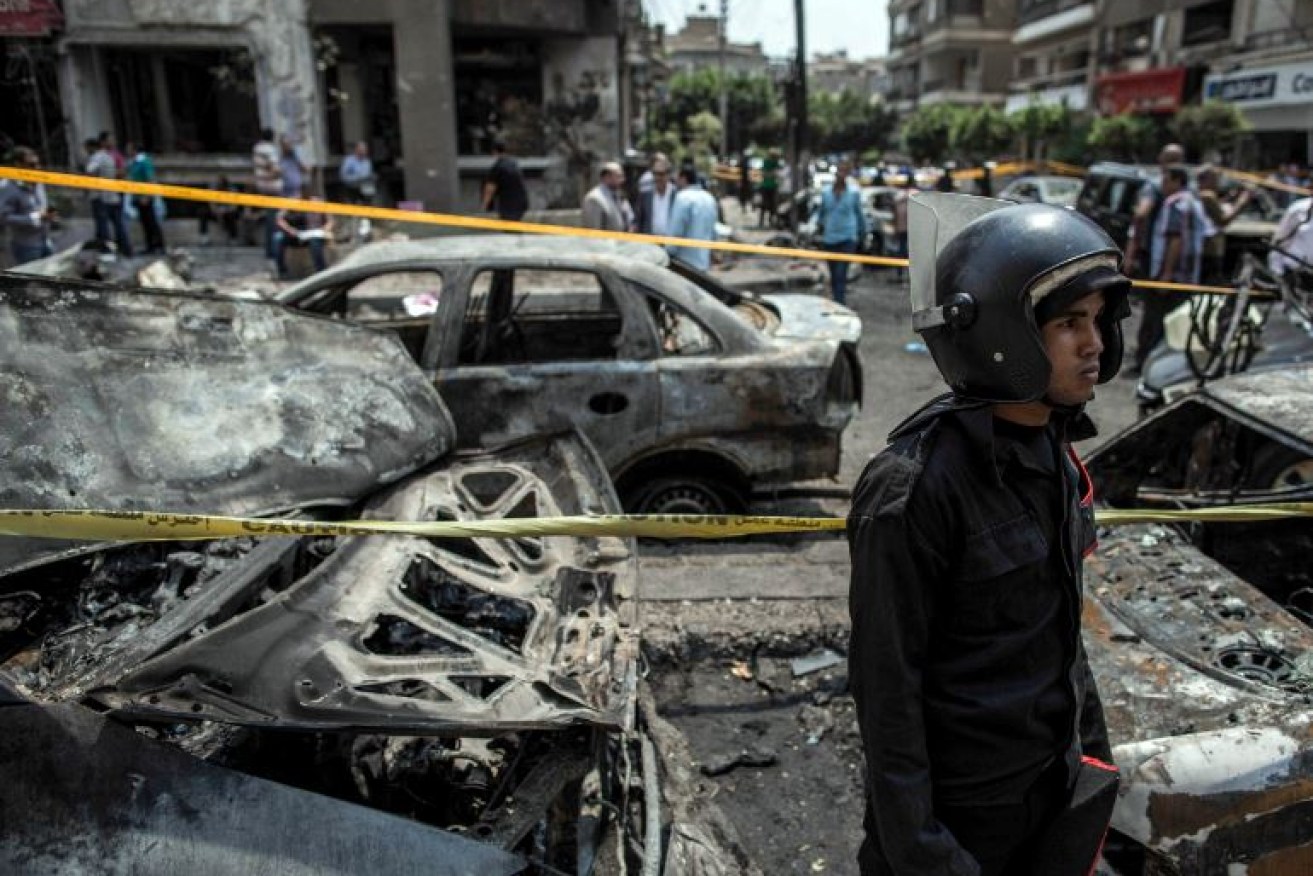 The aftermath of the massive blast that killed prosecutor Hisham Barakat led to 