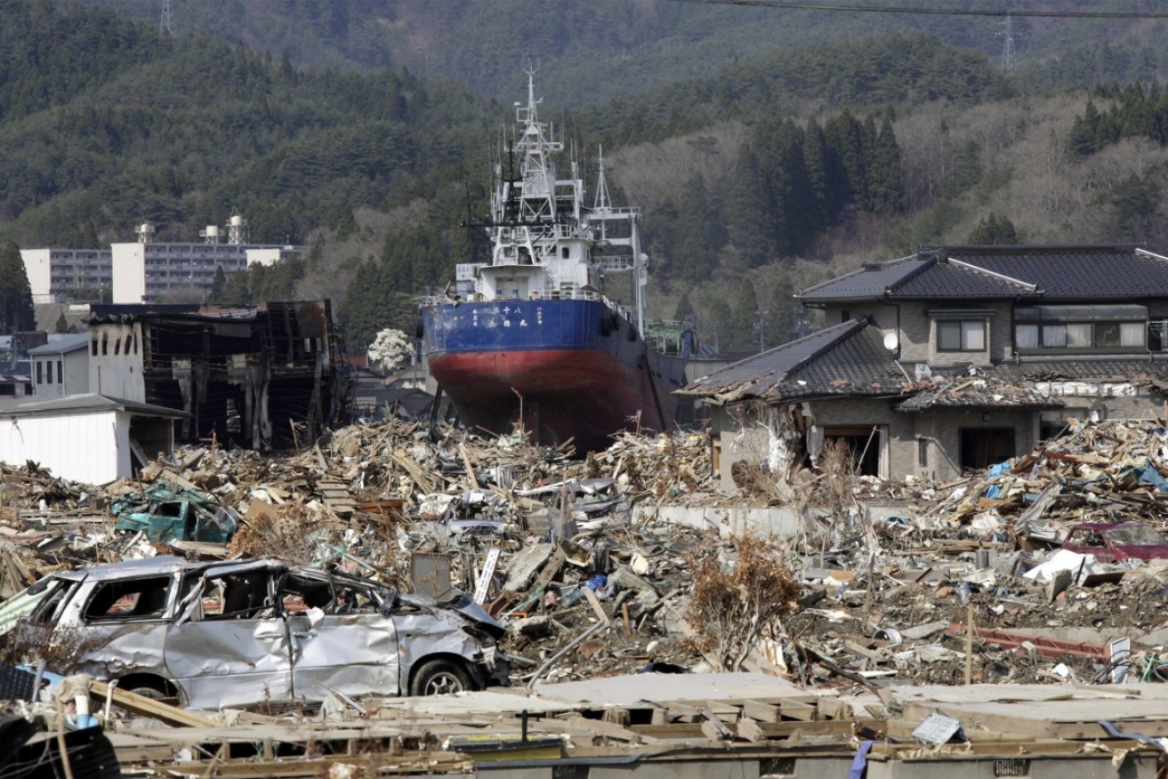 The 9.0 magnitude earthquake and subsequent tsunami devastated prefectures in northeastern Japan and triggered the nuclear disaster in the Fukushima power plant in 2011. Photo: AAP
