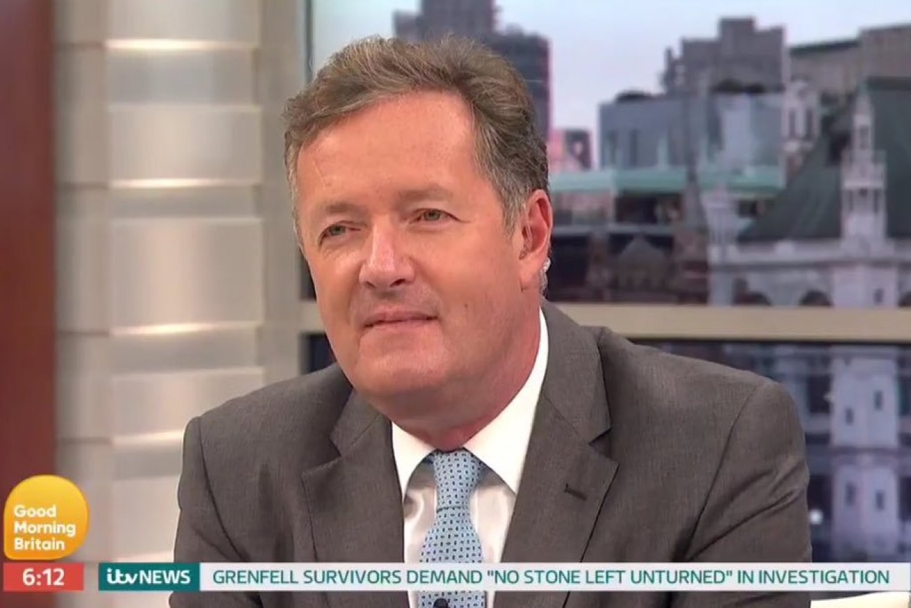 Piers Morgan's face said it all as his co-host delivered a not-so-subtle dig.