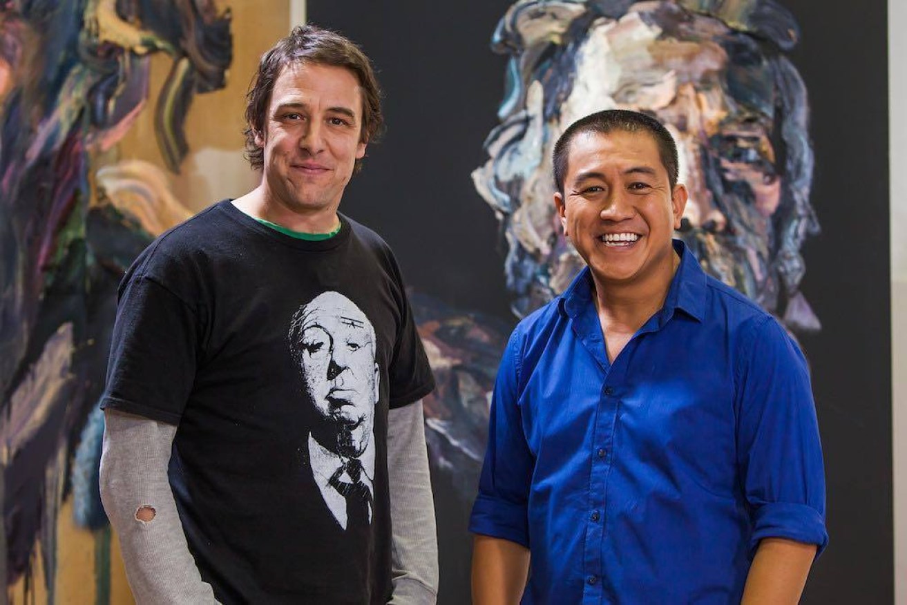 Anh Do appeared to choke up while interviewing actor Samuel Johnson on the Wednesday night episode of Anh Do's Brush With Fame
