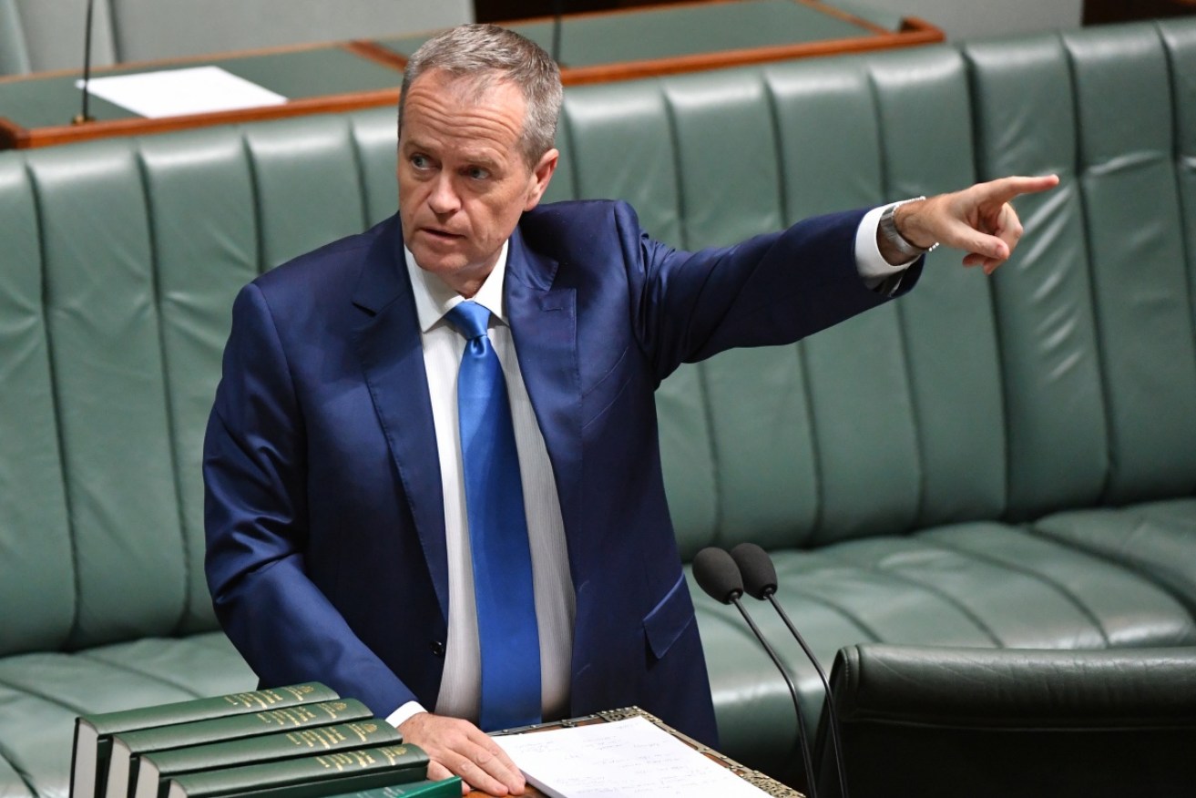 Bill Shorten criticised the postal vote during Question Time. Photo: AAP