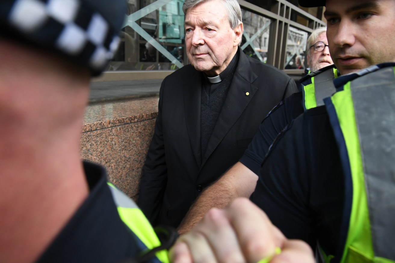 Cardinal George Pell appeared at Melbourne Magistrate's Court on Wednesday.