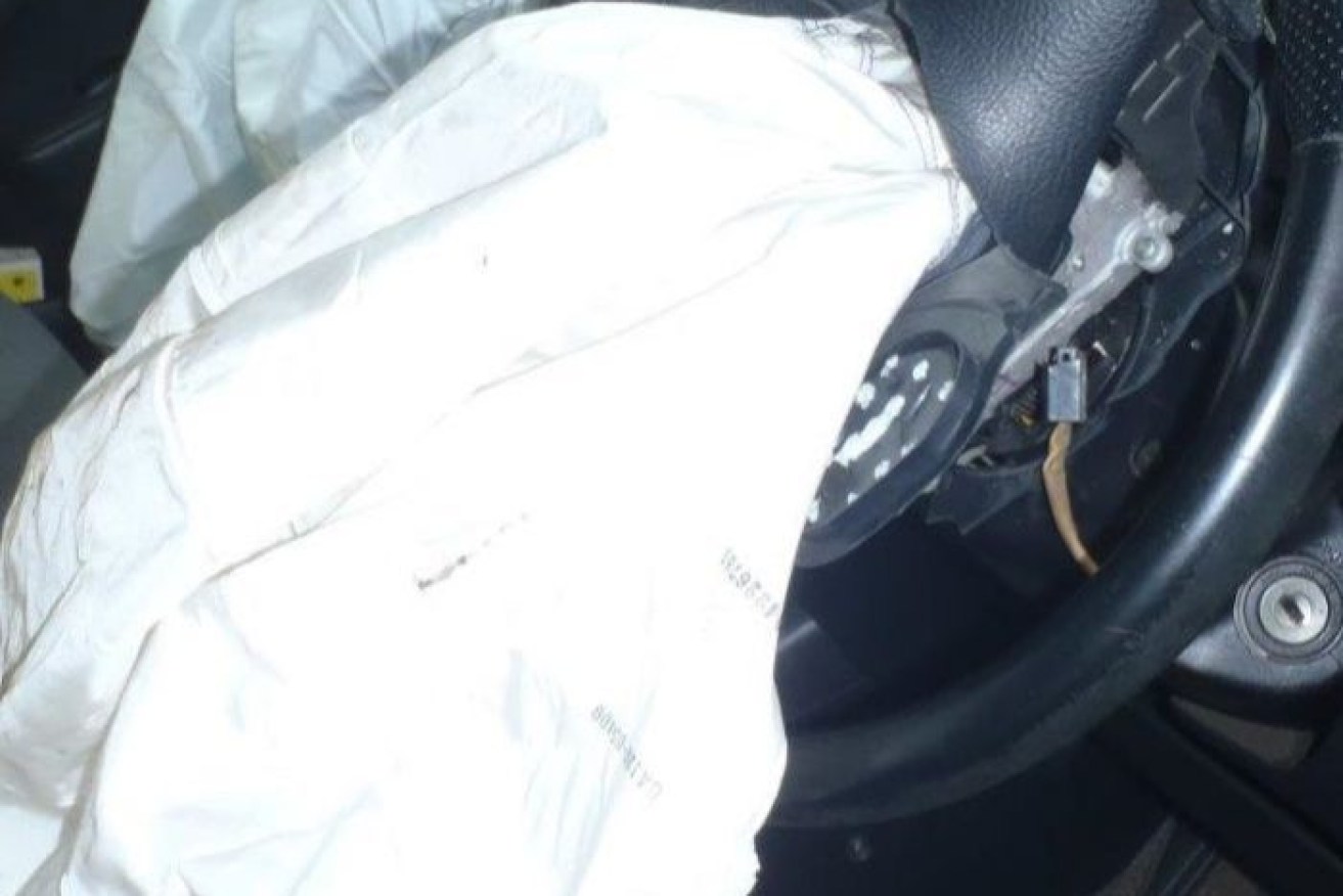 The Takata airbag believed to have injured a Darwin woman.