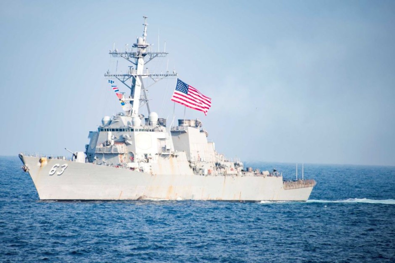 The guided-missile destroyer USS Stethem has angered China after sailing through the South China Sea.