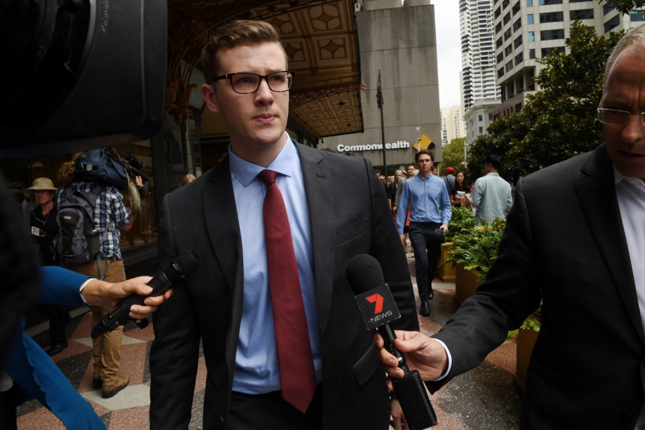 Former Australian Army soldier Alexander Gall outside a Sydney court in March. Photo: AAP