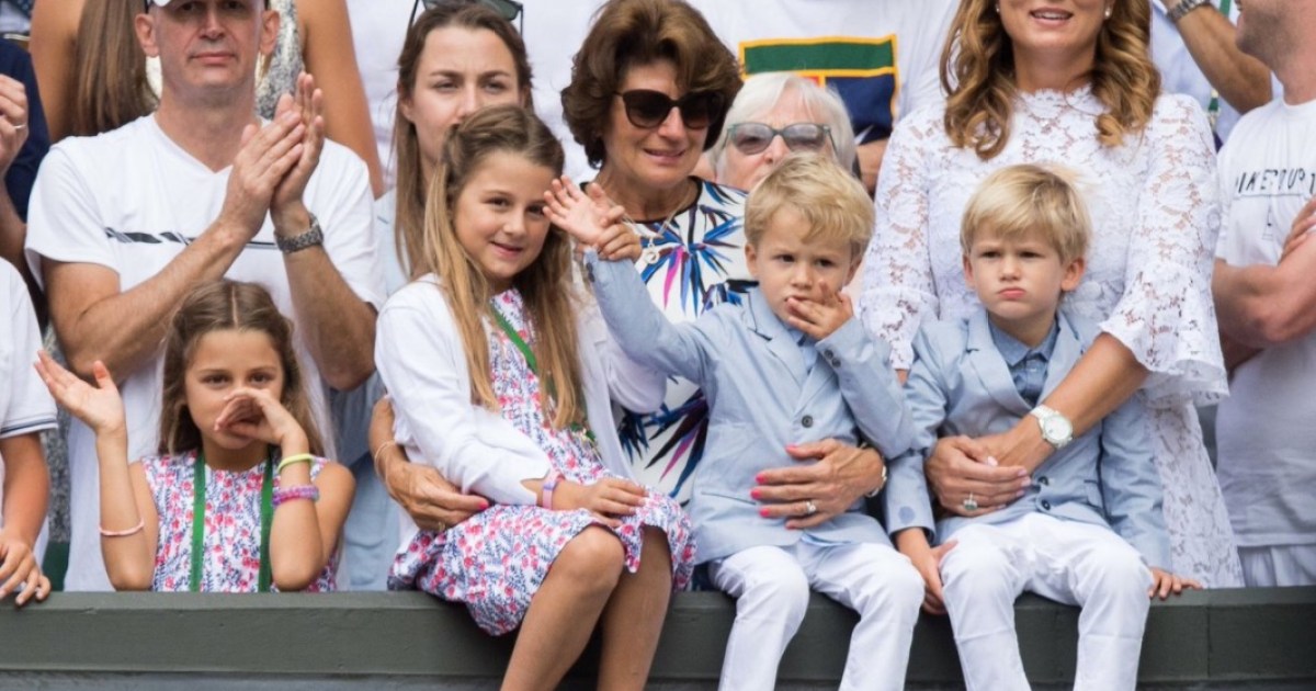 Roger Federer's kids steal the show at historic Wimbledon triumph