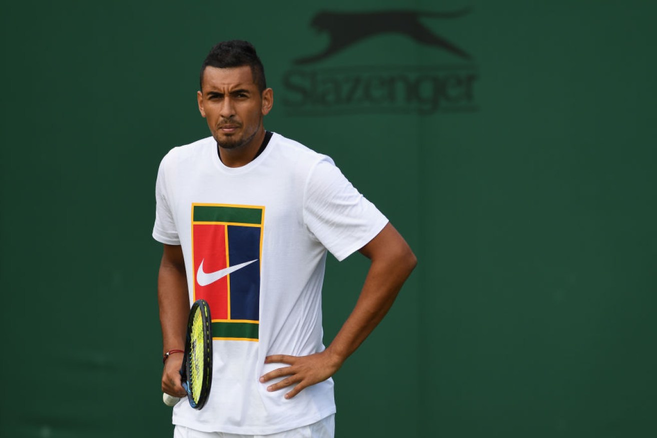 Nick Kyrgios has been criticised for partying in London after withdrawing from a Wimbledon match, citing a hip injury