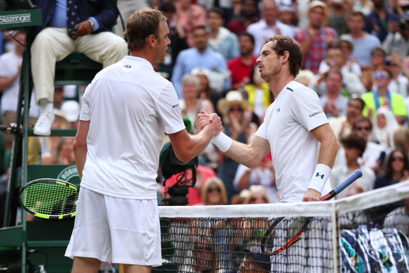 Andy Murray of Great Britain and Sam Querrey of The United States.
