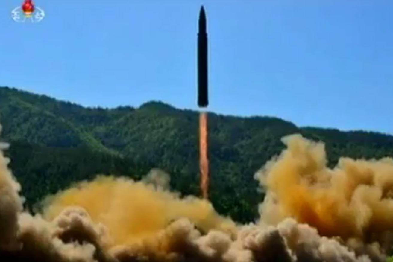 The Hwasong-14 missile launched by North Korea last week.