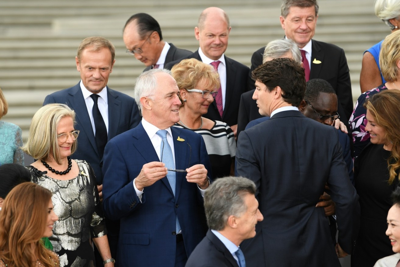 Australian PM Malcolm Turnbull mixes it with world leaders at the G20.