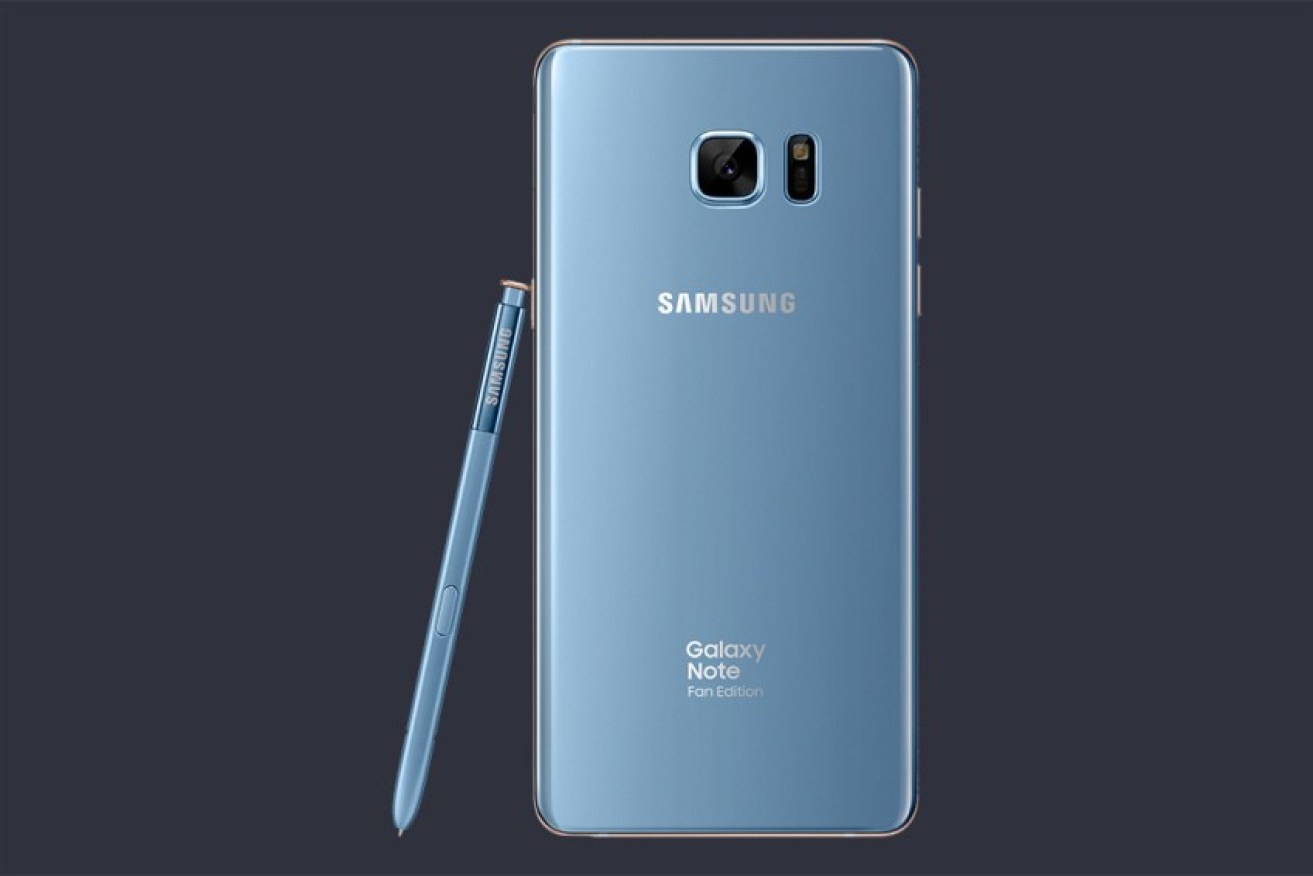 Samsung has relaunched the Galaxy Note 7 as the Galaxy Note Fan Edition.