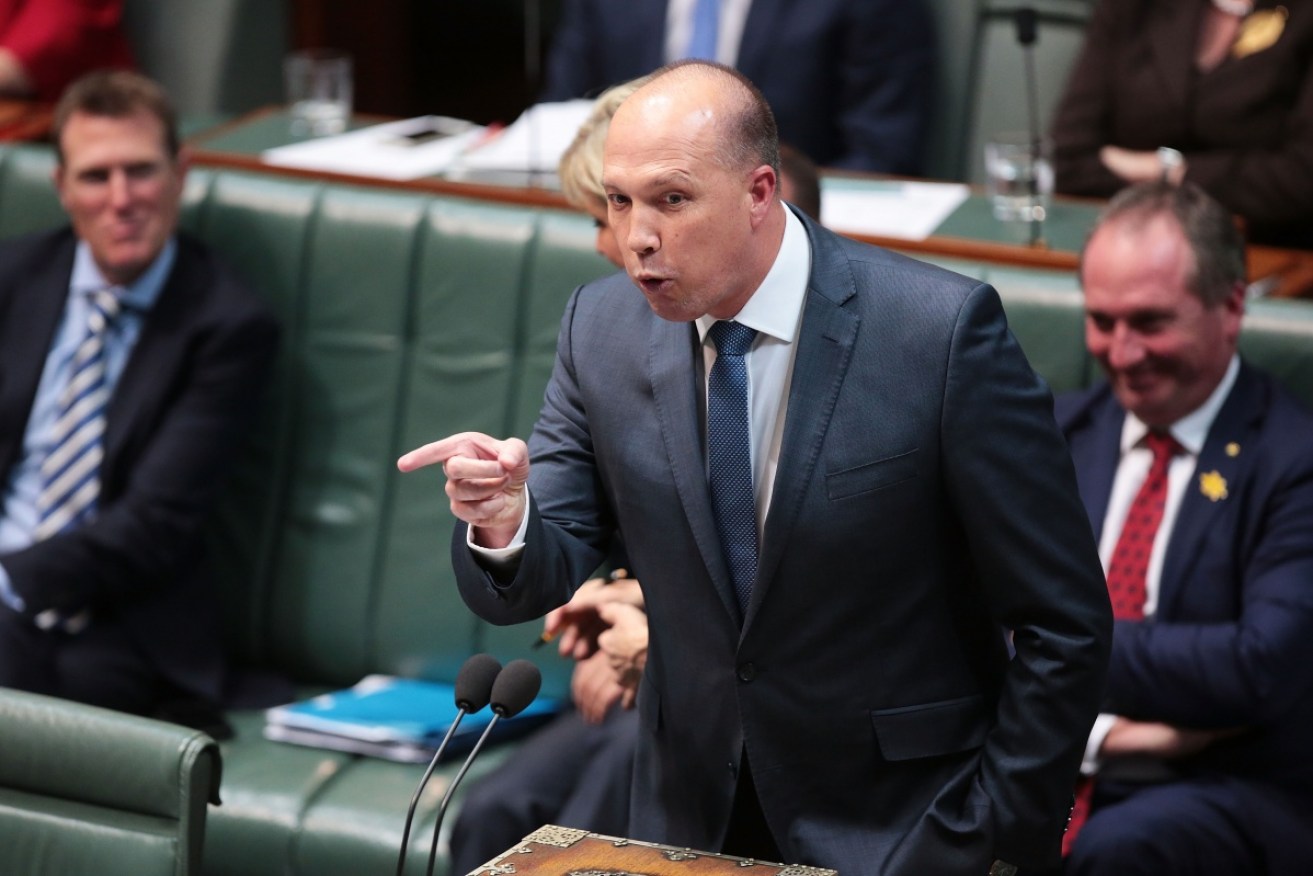 Peter Dutton says the refugees should move to alternative accomodation. Photo: Getty