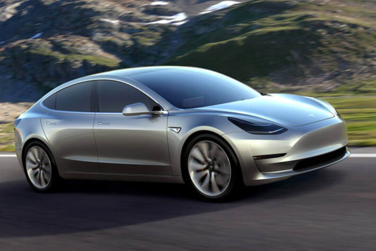 Electric vehicles, like this sleek Tesla 3, will get a huge sales boost when California's sales subsidies kick in.