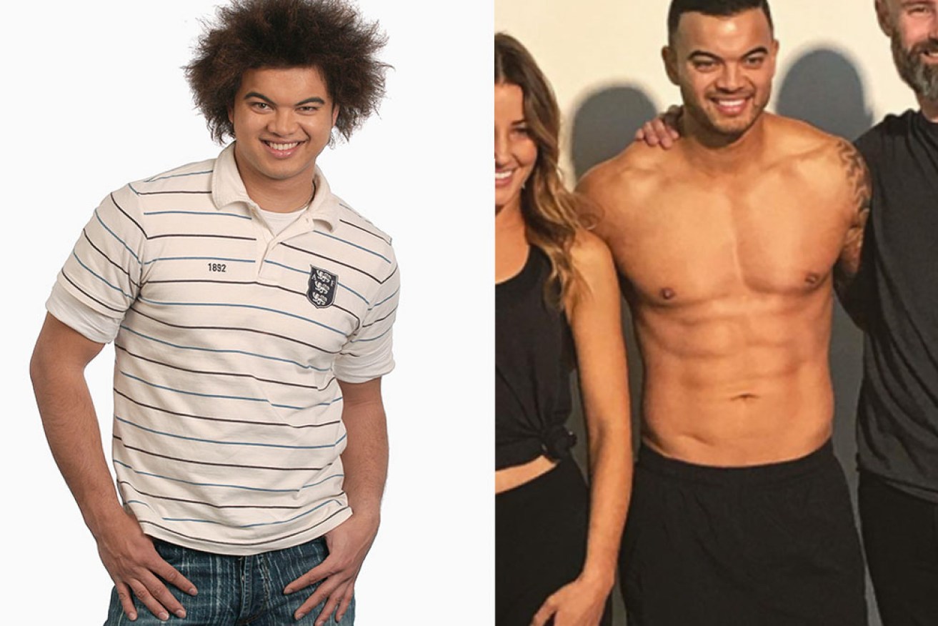 Before and after: Guy Sebastian in his <i>Australian Idol</i> days (left) and now.