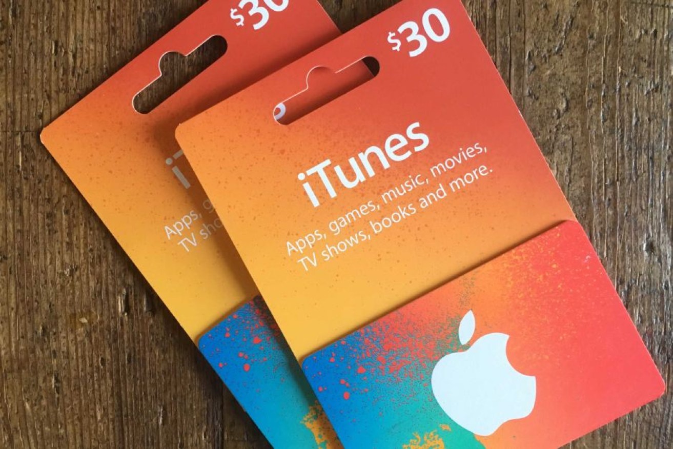 The victim was tricked into purchasing iTunes gift cards and passing on the PINs.