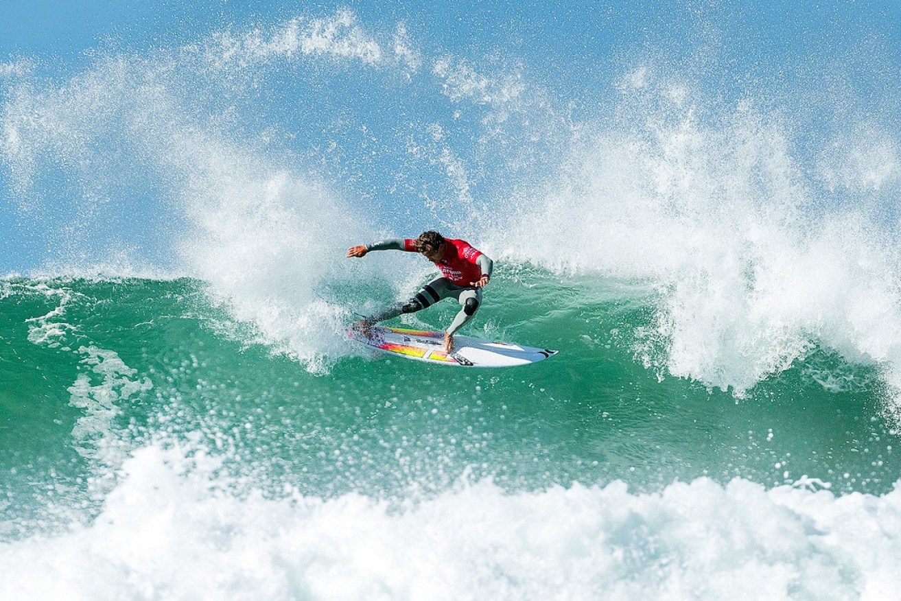 Julian Wilson in action at the J-Bay Pro.