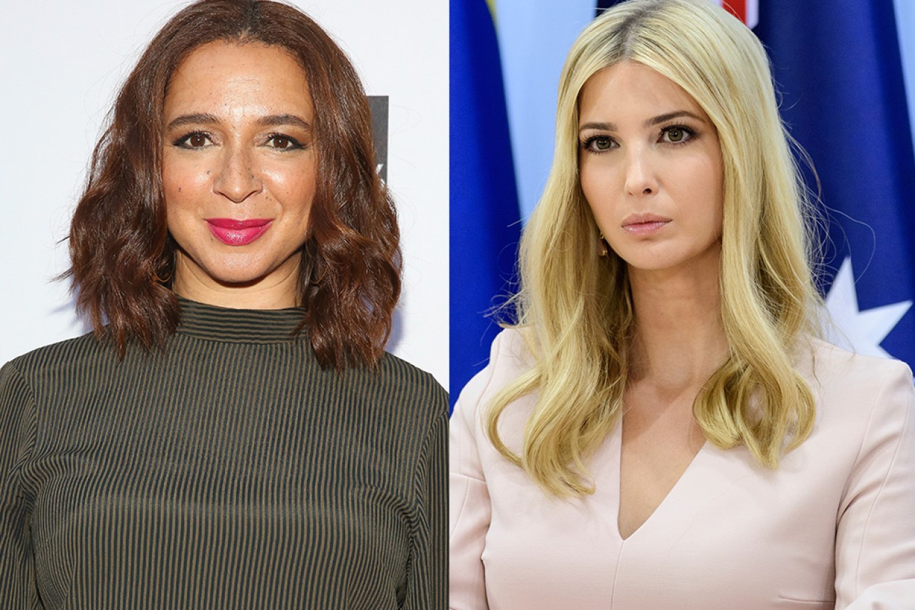 Comedian Maya Rudolph (left) has imitated Ivanka Trump's "sexy whisper" in a new interview.
