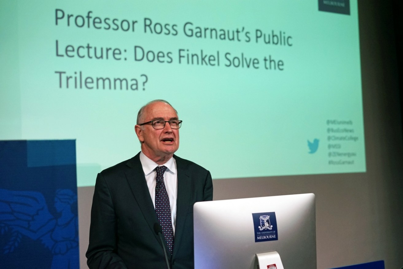 Ross Garnaut speaks at a lecture.