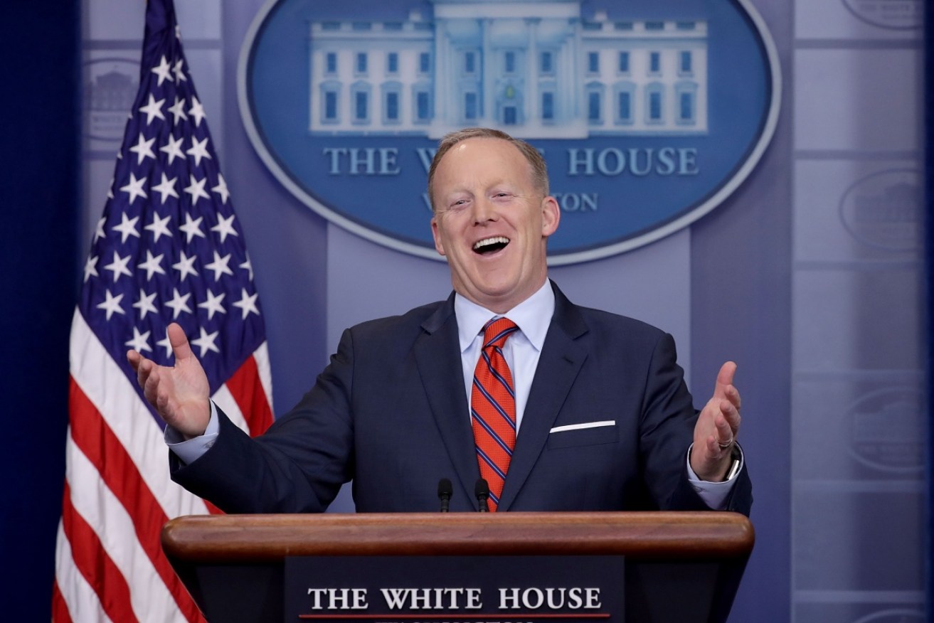 When Sean Spicer got behind the lectern, no one knew what would happen next.