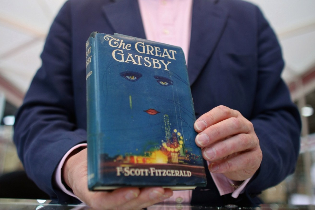 A first edition copy of <i>The Great Gatsby</i> with its original and iconic cover.