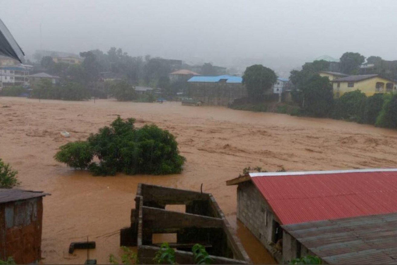 Many people were thought have been asleep when a mudslide swept through the Sierra Leone capital.