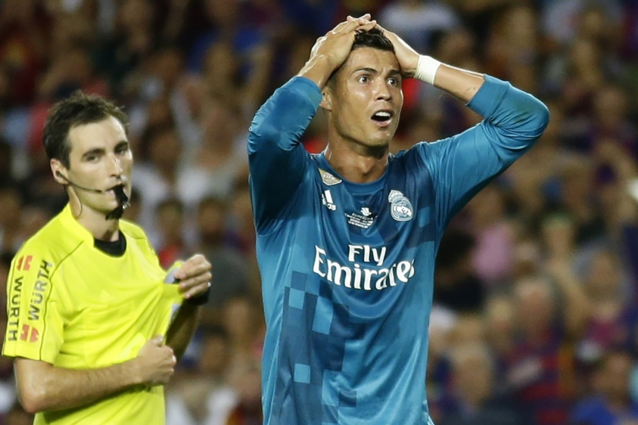 Soccer superstar Ronaldo will pay a heavy price for losing his cool with a referee.