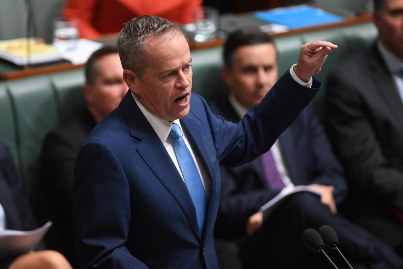 Bill Shorten accused the government of holding the NDIS hostage. Photo: AAP