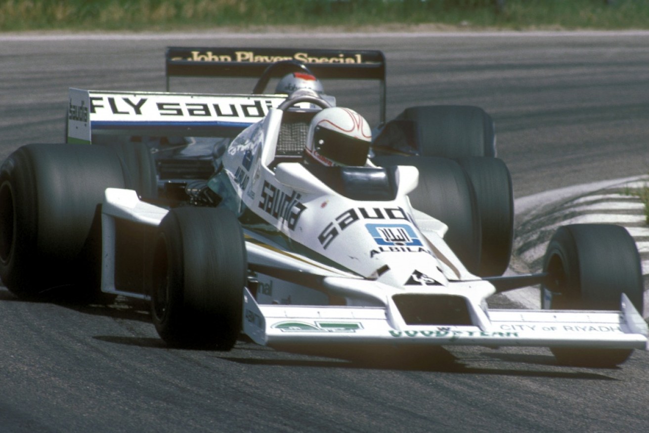 Alan Jones driving his    Williams FW06 Ford Cosworth V8 during the Swedish Grand Prix in 1978.