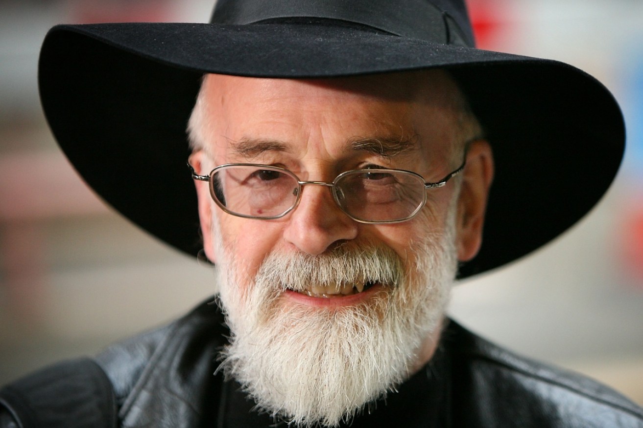 Terry Pratchett's manager has kept his promise to the late author by having a steamroller crush a hard drive containing his unpublished works.