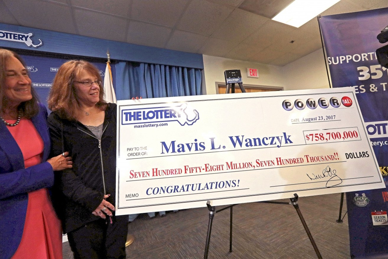 A 53-year-old health care worker from Chicopee, Massachusetts, has won more than $US750 million. 