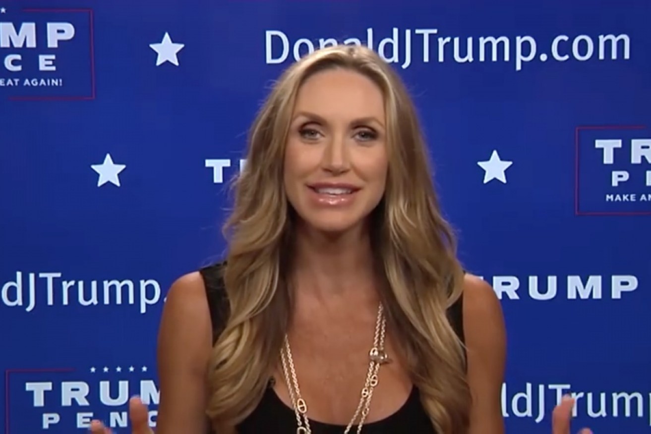 Donald's daughter-in-law, Lara Trump, hosting the inaugural edition of "real news". 