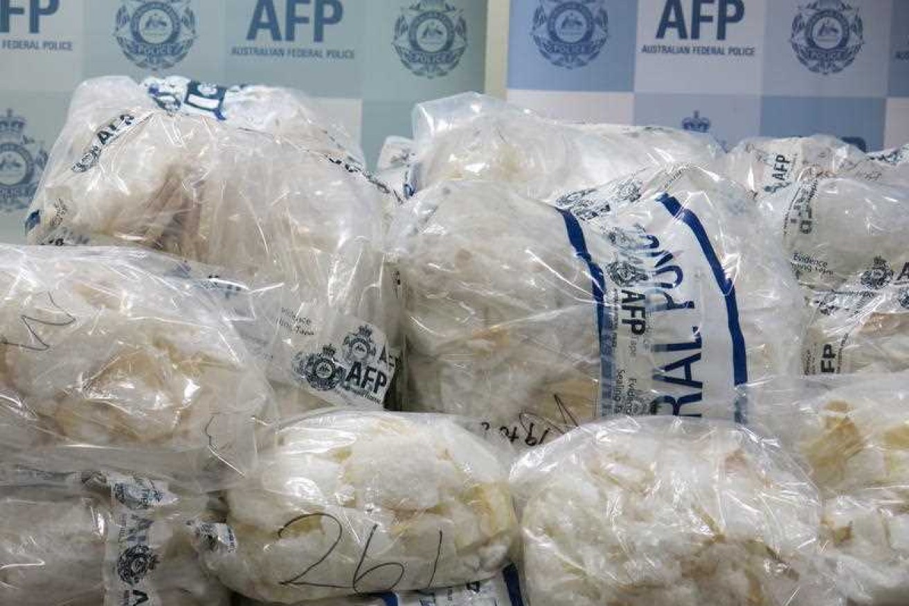 Police seized the drug ice in April.