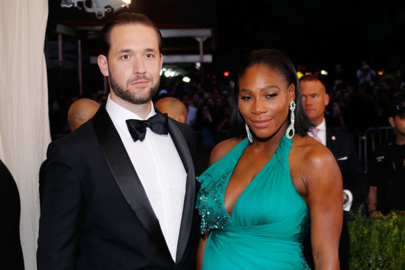 Serena Williams with her fiance Alexis Ohanian on the red carpet for the Metropolitan Museum of Art Costume Institute's benefit in May.
