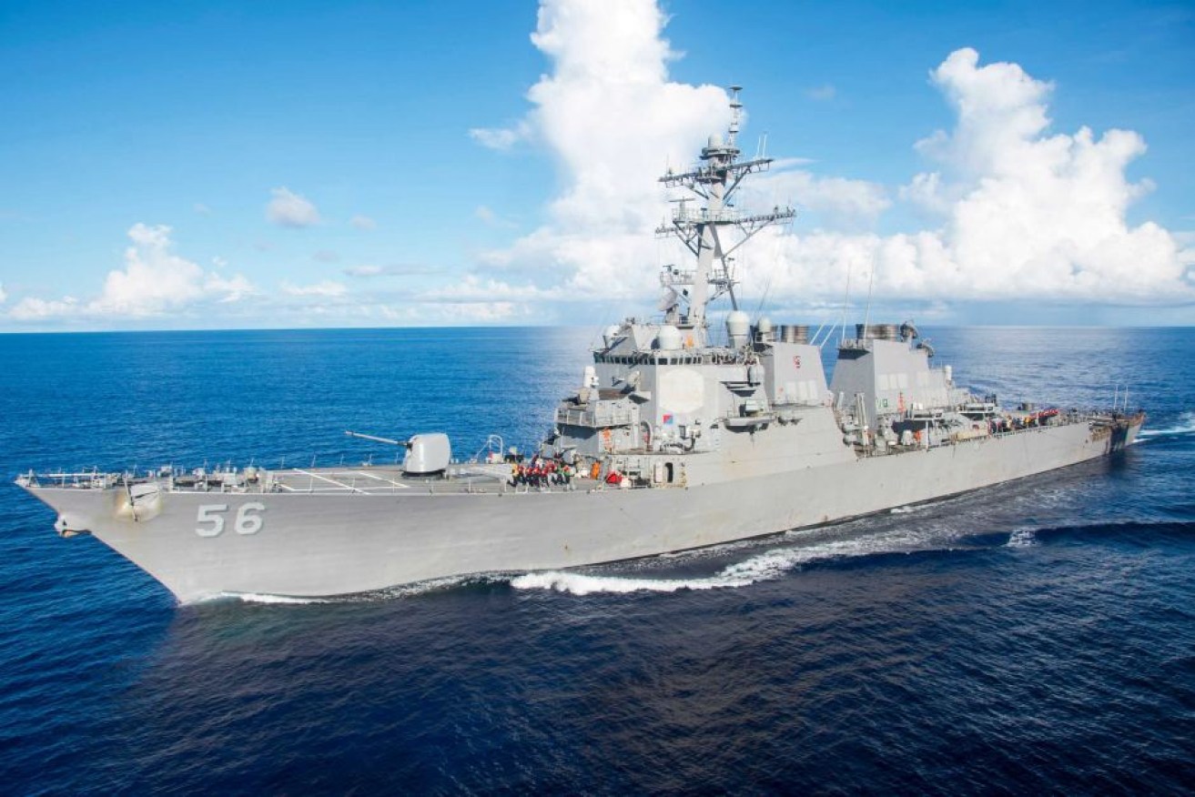 The USS John McCain is part of the US Navy's 7th fleet.