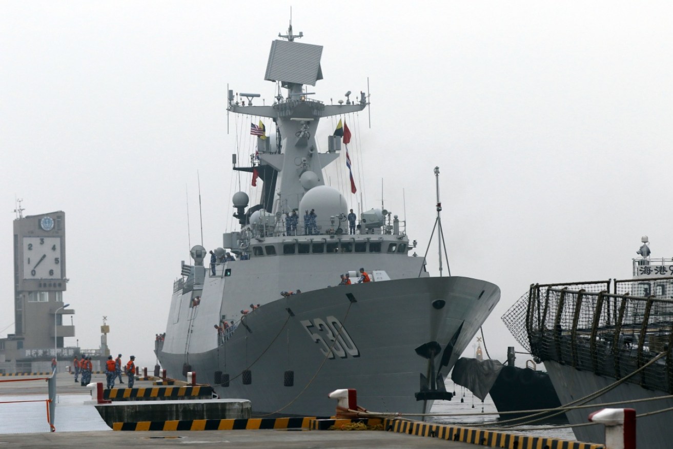 The destroyer USS Stethem on a recent visit to Shanghai. Photo: Getty
