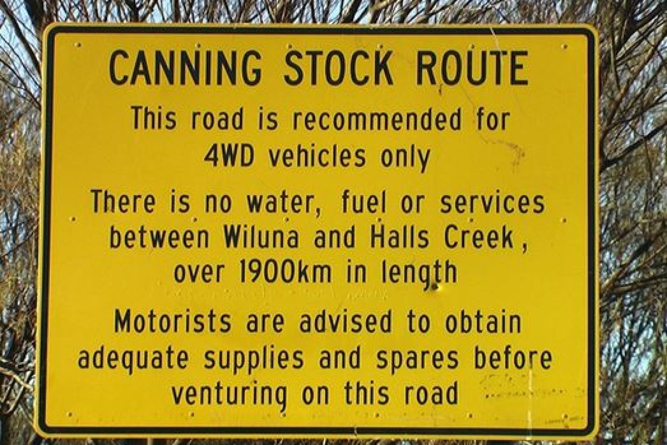 Travellers are warned at the start of the Canning Stock Route that the terrain will extend them no mercies.