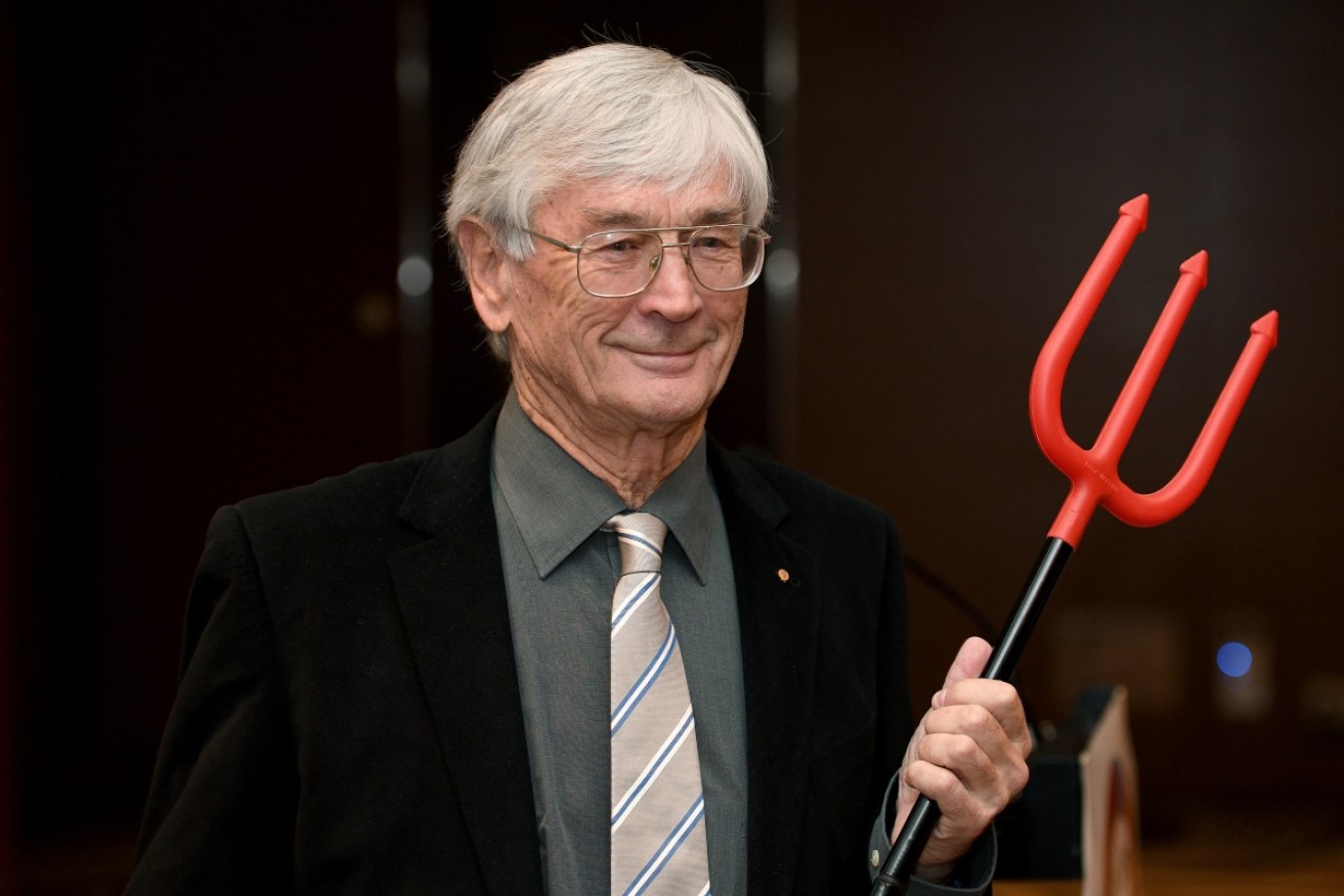 Population campaigner Dick Smith launching his new ads this week.
