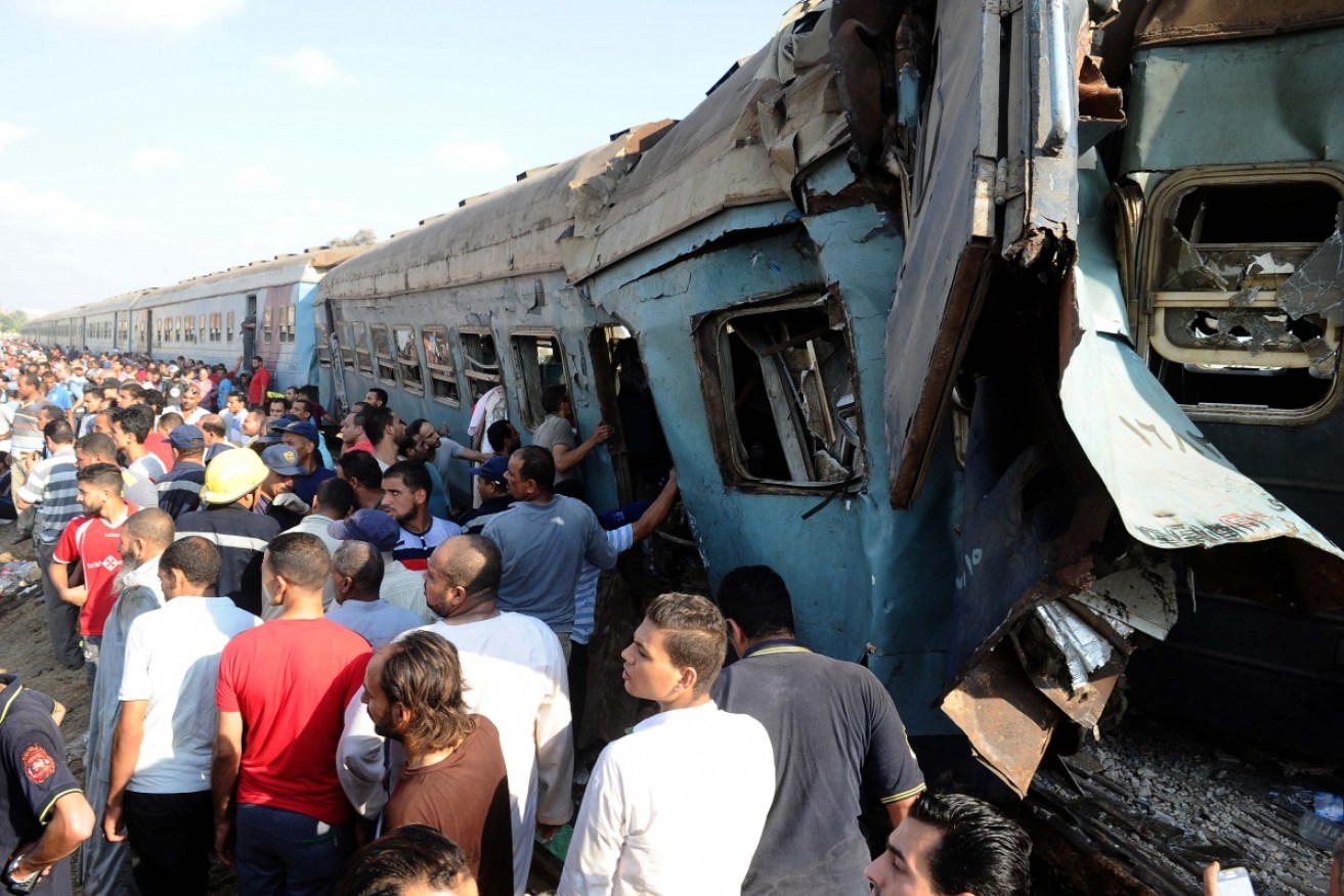 Egypt has had a succession of fatal train crashes in the past 15 years with travellers angry about the antiquated transport network. Photo: Getty